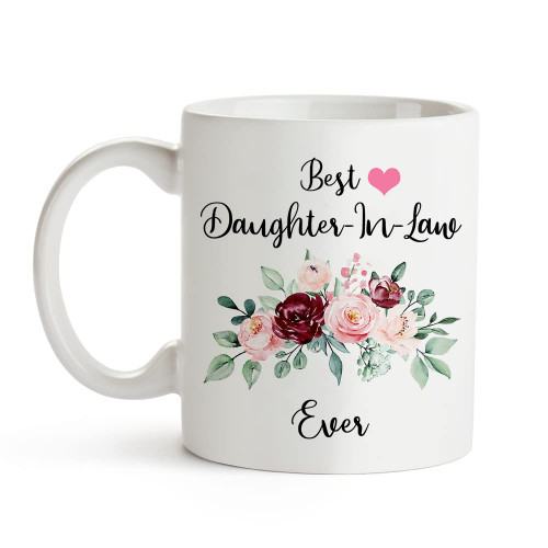 Fatbaby Best Daughter-In-Law Ever Coffee Mug,Valentine's Day Mother's Day Gifts for Daughter-In-Law from Mother-In-Law,Daughter In Law Birthday Thanksgiving Christmas Gifts Tea Cup 11 oz Fatbaby Best Daughter-In-Law Ever Coffee Mug,Valentine's Day Mother's Day Gifts for Daughter-In-Law from Mother-In-Law,Daughter In Law Birthday Thanksgiving Christmas Gifts Tea Cup 11 oz