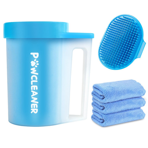 Dog Paw Cleaner with Handle for Medium Dogs, (with 3Pcs Absorbent Towels & Adjustable Dog Bath Brush) Dog Paw Washer,Buddy Muddy Pet Foot Cleaner (Blue, Medium) Dog Paw Cleaner with Handle for Medium Dogs, (with 3Pcs Absorbent Towels & Adjustable Dog Bath Brush) Dog Paw Washer,Buddy Muddy Pet Foot Cleaner (Blue, Medium)