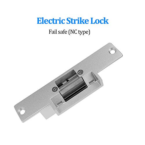 ZYgogo Access Control 12V DC Fail Safe NC Narrow-Type Door Electric Strike Door Lock Fail-Secure for Access Control System (Fail Safe(NC))