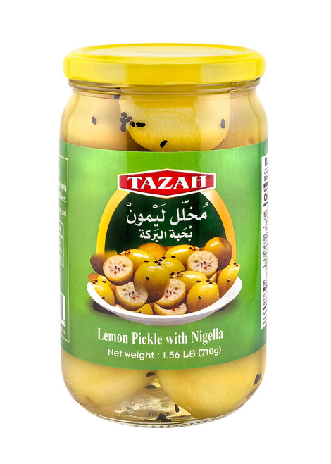 Tazah Lemon Pickle 24.96 Oz (710g) Egyptian Pickled Lemons with Nigella
