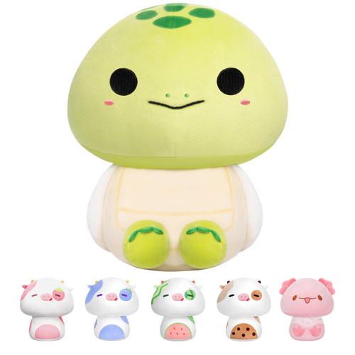 Mewaii 8 Inch Mushroom Plush, Turtle Plush Pillow Soft Plushies Squishy Pillow, Kawaii Turtle Stuffed Animals Cute Plush Toys Gift for Girls Boys Mewaii 8 Inch Mushroom Plush, Turtle Plush Pillow Soft Plushies Squishy Pillow, Kawaii Turtle Stuffed Animals Cute Plush Toys Gift for Girls Boys