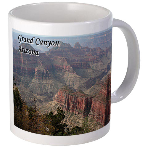 CafePress Grand Canyon, Arizona 2 (With Caption) Mug 11 oz (325 ml) Ceramic Coffee Mug