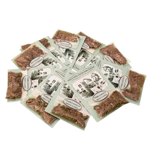 TerraSantaStore Lot of 10 pcs Earth Holy Soil Jerusalem Olive Leaf Certificate Of Authenticity Jerusalem Holy Land Set Gethsemane garden, Brown, Small TerraSantaStore Lot of 10 pcs Earth Holy Soil Jerusalem Olive Leaf Certificate Of Authenticity Jerusalem Holy Land Set Gethsemane garden, Brown, Small