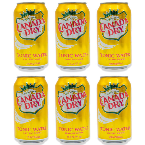 Tonic Water with Quinine Bundle: Includes 6 Cans of Canada Dry Tonic Water, 12 Oz Each, 72 Oz Total - Tonic Water Cans, Carbonated Water Bundle by Despensa Colombiana