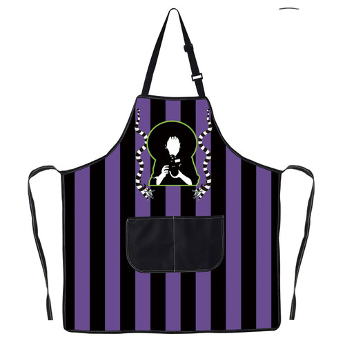 JNIAP Ghost Movie Lydia Apron Lydia And Sandworm Gifts I Myself Am Strange And Unusual Beetle Lydia Fans Gifts (purple black apron) JNIAP Ghost Movie Lydia Apron Lydia And Sandworm Gifts I Myself Am Strange And Unusual Beetle Lydia Fans Gifts (purple black apron)