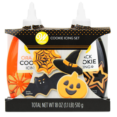 Wilton Halloween Black & Orange Cookie Icing set 18 Oz Wilton Halloween Black & Orange Cookie Icing set 18 Oz