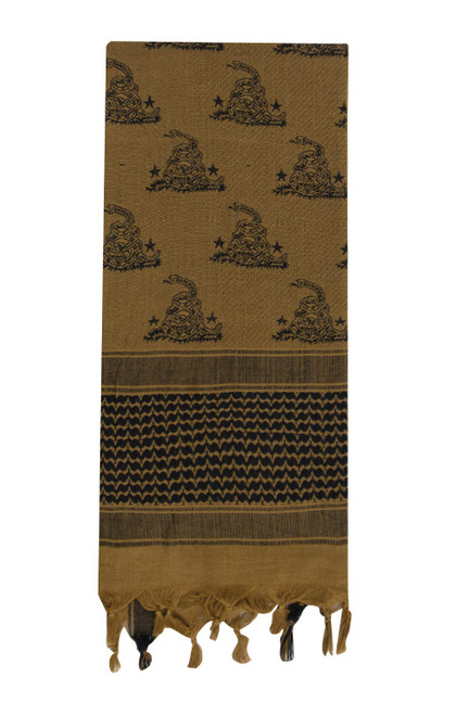 Rothco 20094 Gadsden Snake Shemagh Tactical Desert Scarf Color : Coyote Brown