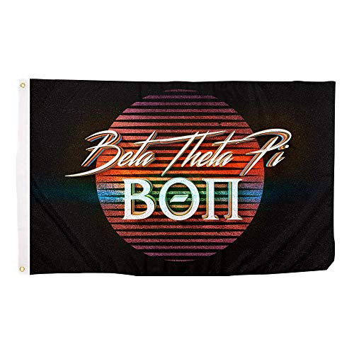 Beta Theta Pi 80's Letter Fraternity Flag Banner 3 x 5 Feet Sign Decor beta