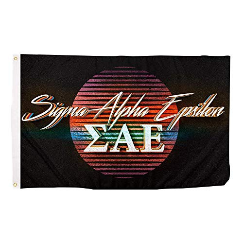 Sigma Alpha Epsilon 80's Letter Fraternity Flag Banner 3 x 5 Feet Sign Decor SAE