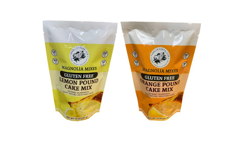 Magnolia Mixes Gluten-Free Lemon and Orange Pound Cake Mix - 14 Ounces each (Pack of 2)