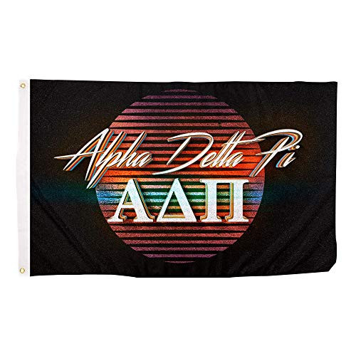 Alpha Delta Pi 80's Letter Sorority Flag Banner 3 x 5 Sign Decor ADPi (80's Flag)