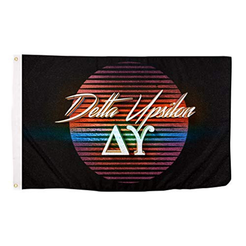Delta Upsilon 80's Letter Sorority Flag Banner 3 x 5 Sign Decor DU