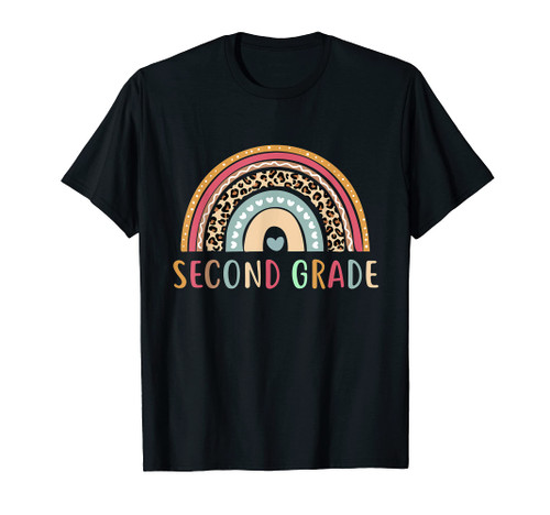 Second Grade Rainbow Girls Boys Teacher Team 2nd Grade Squad T-Shirt Second Grade Rainbow Girls Boys Teacher Team 2nd Grade Squad T-Shirt