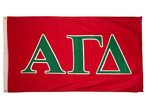 Alpha Gamma Delta Letter Sorority Flag Greek Letter Use as a Banner Large 3 x 5 Feet Sign Decor Alpha Gam