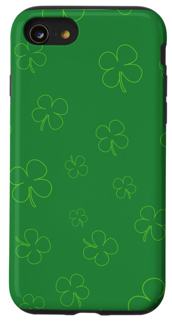 iPhone SE (2020) / 7 / 8 St Patty's Day Green Shamrock Four Leaf Clover Case