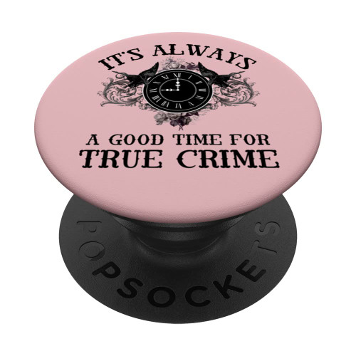 True Crime For Women Spooky Clock Serial Killer Murder Shows PopSockets Swappable PopGrip