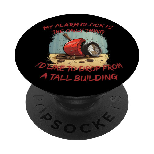 Destroyed Alarm Clock can't fly, funny Costume PopSockets Standard PopGrip