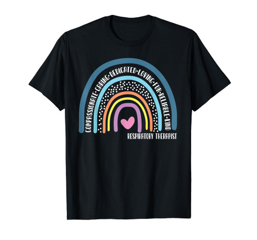 Respiratory Therapist Cute Rainbow T-Shirt