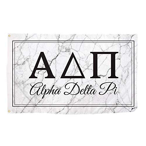 Alpha Delta Pi Marble Box Letter Sorority Flag Banner 3 x 5 Sign Decor ADPi - Marble Box
