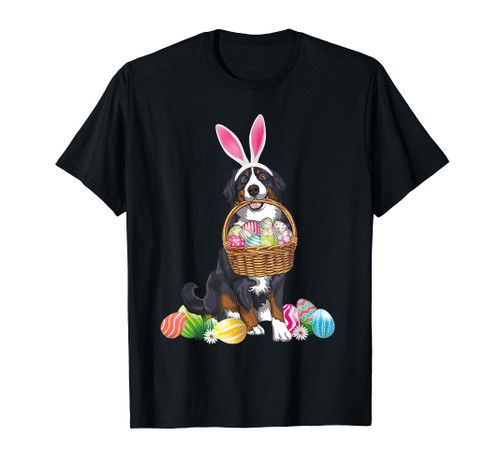 Easter Cute Bernese Mountain Dog Lover Bunny Eggs Easter T-Shirt