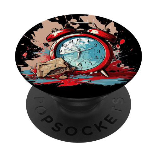 Halloween Alarm Clock Party Costume PopSockets Standard PopGrip
