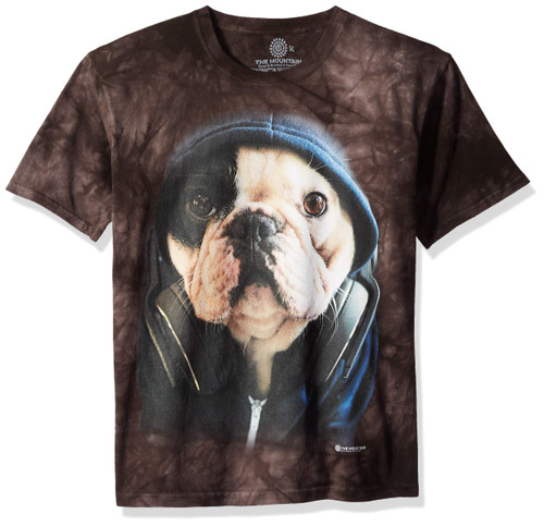 The Mountain Unisex-Adult's Dj Manny The Frenchie, Black, XL