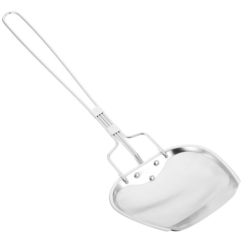 IMIKEYA Oil Residue Shovel Colander Pasta Strainer Skimmer Spoon Slotted Spoons for Cooking Skimmer Ladle Kitchen Utensils Wok Utensils Stainless Steel Metal Tool