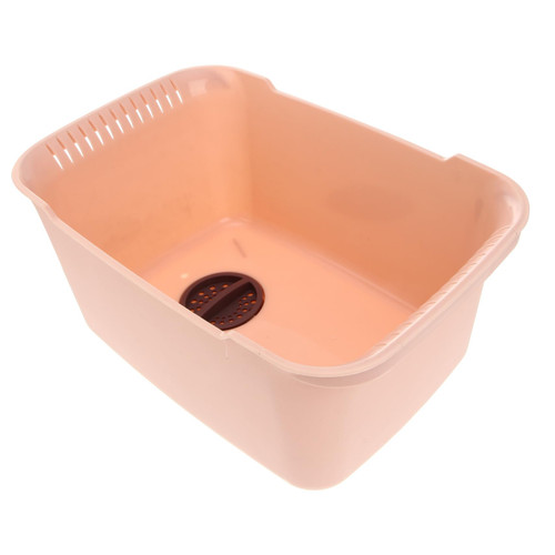 1pc Stackable Colanders Vegetable Colander Washing Basket Fruit Laundry Basket re-usable