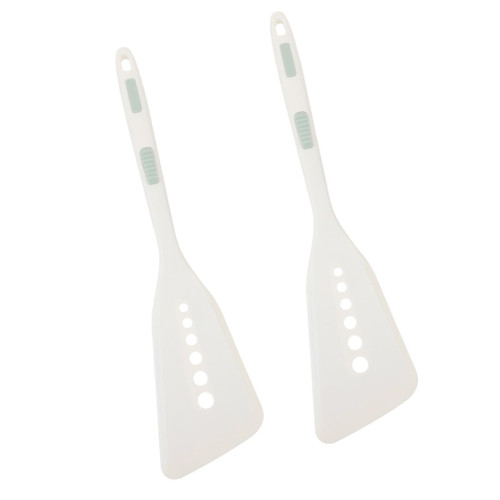 IMIKEYA 2pcs Silicone Spatula Silicone Kitchen Spatula Reusable Wok Spatula Home Frying Spatula Portable Frying Spatula Pancake Spatula Multifunction Small Shovel