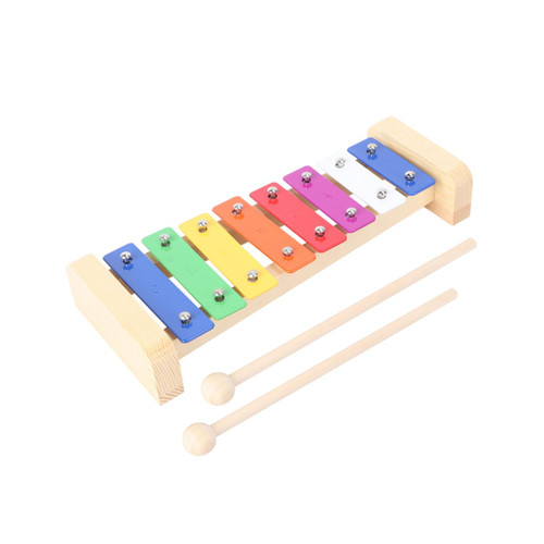 Abaodam 1 Set Percussion Kids Piano Keyboard Toys Xylophone Instrument Toy Musical Toy for Toddlers Hand Knocking Music Toy Xylophone Percussion Toy Kid Toys Wooden Carillon Child