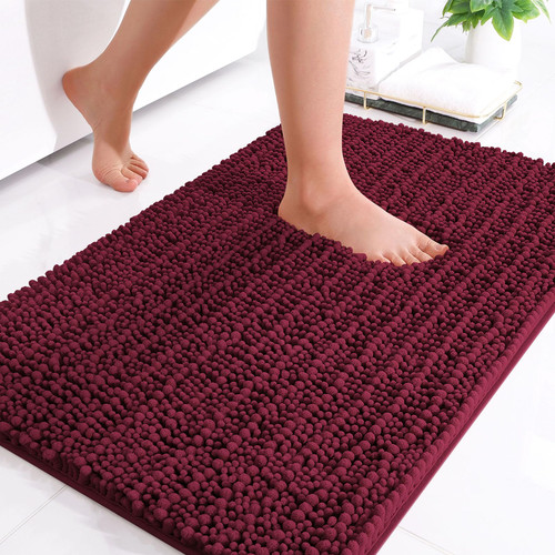 Arotive Luxury Chenille Bathroom Rug Mat, Extra Soft Thick Absorbent Shaggy Bath Rugs, Non-Slip Machine Wash Dry Plush Bath Mat for Bathroom, Shower, and Tub (24"x16", Burgundy) Arotive Luxury Chenille Bathroom Rug Mat, Extra Soft Thick Absorbent Shaggy Bath Rugs, Non-Slip Machine Wash Dry Plush Bath Mat for Bathroom, Shower, and Tub (24"x16", Burgundy)
