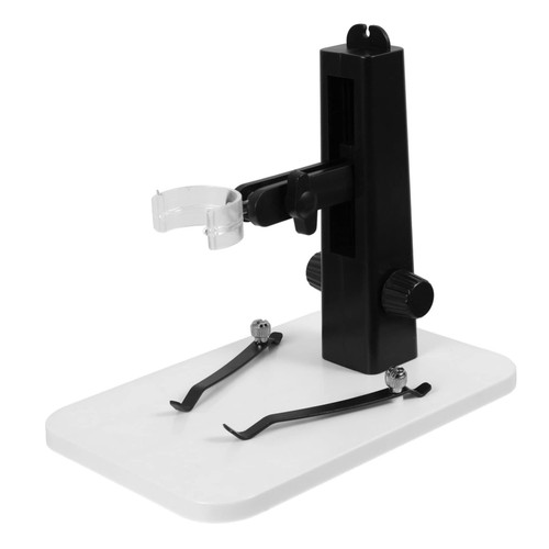 HOMSFOU Microscope Stand Microscope Base Boom Stand Kickstand Microscope Holder Camera Mount Digital USB Holder Camera l Bracket Adjustable Base Braces Microscope Support Plastic Lifting