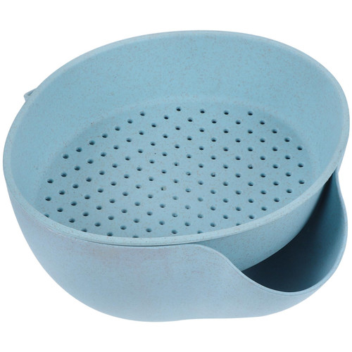 Alipis Kitchen Colander Bowl Vegetable Washing Basket Plastic Fruit Bowl Colander Dual-layer Draining Bowl Pasta Strainer