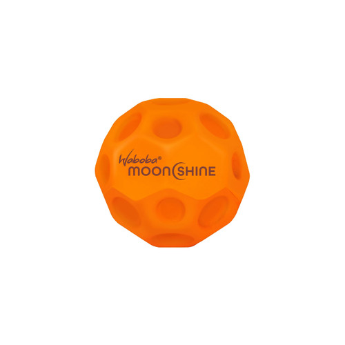 Waboba Moonshine Ball | Orange | Light Up Moon Ball | Hyper Bouncy Glow in The Dark | Extra Bounce Land Ball