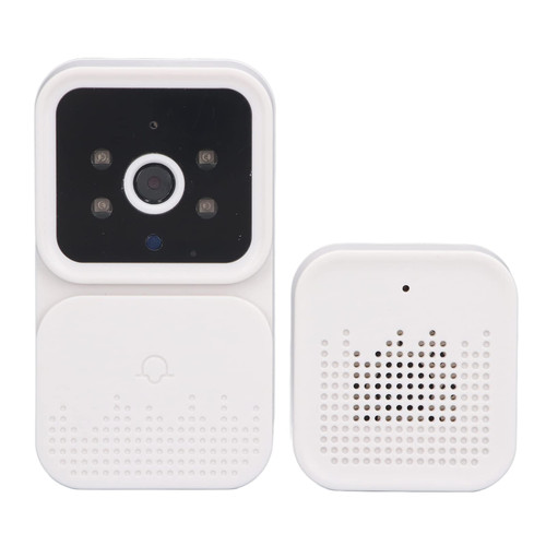 Wireless WiFi Video Doorbell, Two Way Intercom Real Time ABS HD Infrared Wireless Doorbell Camera for Home