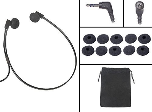 Spectra SP-PC 3.5 mm PC Stereo Transcription Headset with Extra 5 Pair Antimicrobial Ear Cushions