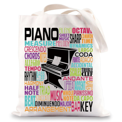 BWWKTOP Pianist Canvas Tote Bag Piano Musical Gifts Piano Lover Shoulder Bag Piano Teacher Gift (Piano TG) BWWKTOP Pianist Canvas Tote Bag Piano Musical Gifts Piano Lover Shoulder Bag Piano Teacher Gift (Piano TG)