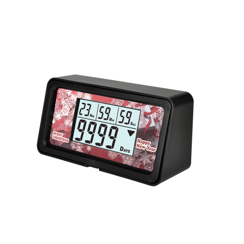 NInE-ROnG Backlight Digital 9999 Days Countdown Clock Timer with Big LCD Display for Retirement Wedding Vacation Christmas and Calendar Events Reminder (HM200C)