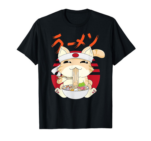 Ramen Cat Kawaii Neko Ramen Japanese Anime T-Shirt Ramen Cat Kawaii Neko Ramen Japanese Anime T-Shirt