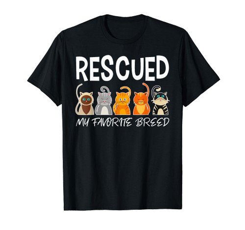 Cat Rescue Shirt Cat Adoption Shirt Cat Shelter Gift T-Shirt