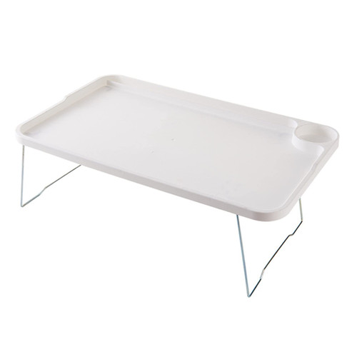 Bed With Laptop Table Lazy Small Table Student Dormitory Table Folding Table Folding Dresser Small Dining Table Dishwasher Tray (White, A)