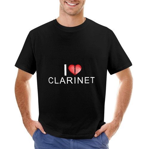 RightMea I Love Playing Clarinet Shirt Mens Music Instrument Musical T Shirt Clarinet T-Shirt, 3XL