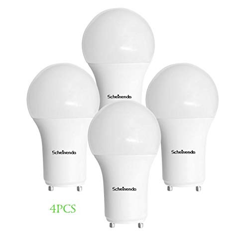 LED A19 GU24 Bulb with 12 Watt (75 Watt Equivalent), Dimmable, 5000K (Daylight White), 1200LM, 4 Packs by Scheinenda