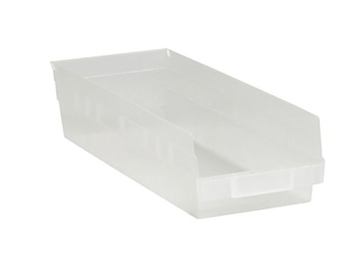 RetailSource BINPS112CL-1 17 7/8 x 6 5/8 x 4" Clear Plastic Shelf Bin Box