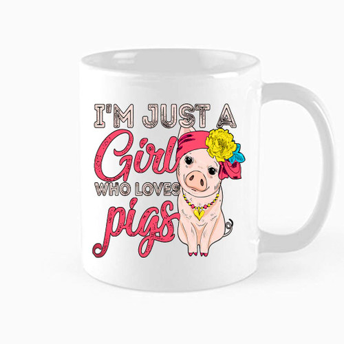 Funny Coffee Mug, I'm Just a Girl who Loves Pigs Mug, Funny Gift for Women, Pig Gifts, Pig Coffee Mug, Pig Mug, Pig Lover Farm Life Tea cup, 11 oz Novelty Mug Funny Coffee Mug, I'm Just a Girl who Loves Pigs Mug, Funny Gift for Women, Pig Gifts, Pig Coffee Mug, Pig Mug, Pig Lover Farm Life Tea cup, 11 oz Novelty Mug