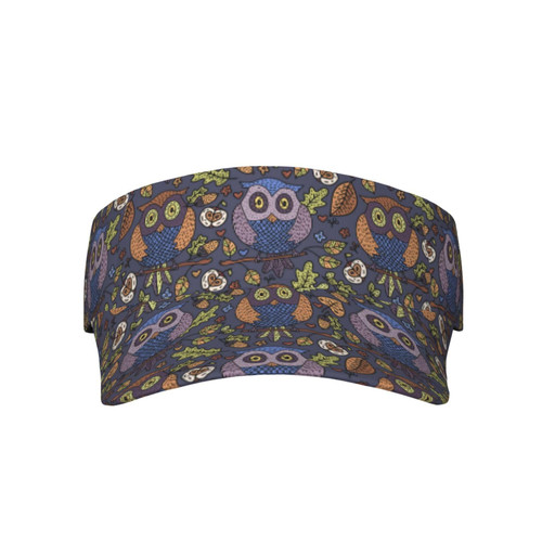 Sports Sun Visor Hats Retro Owl Ball Caps Empty Top Adjustable Baseball Sun Cap Hat for Women Men Sports Sun Visor Hats Retro Owl Ball Caps Empty Top Adjustable Baseball Sun Cap Hat for Women Men