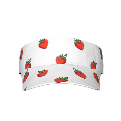 Sports Sun Visor Hats Simple Strawberry Ball Caps Empty Top Adjustable Baseball Sun Cap Hat for Women Men Sports Sun Visor Hats Simple Strawberry Ball Caps Empty Top Adjustable Baseball Sun Cap Hat for Women Men