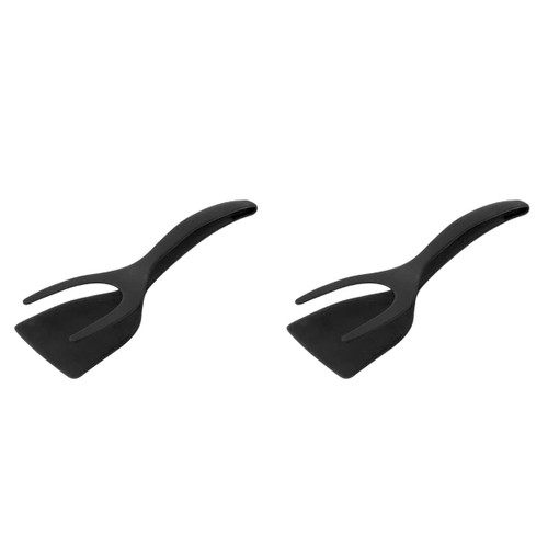 DOITOOL Egg Spatula 2pcs 2 Kitchen Food Spatula Nonstick Frying Pan Spatula Tongs Turner Nylon Pancake Spatula French Toast Spatula Fish Spatula Nonstick Pan Spatula Scraper Flip Eggs