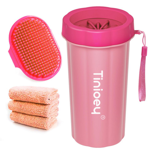Dog Paw Cleaner for Large Dogs (with 3 Towels & Dog Bath Brush), Dog Paw Washer, Paw Buddy Muddy Paw Cleaner, Pet Foot Cleaner (Large, Red) Dog Paw Cleaner for Large Dogs (with 3 Towels & Dog Bath Brush), Dog Paw Washer, Paw Buddy Muddy Paw Cleaner, Pet Foot Cleaner (Large, Red)