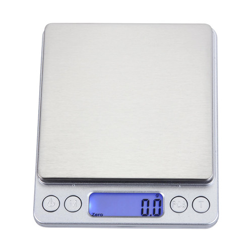 Portable Electronic Jewelry and Food Scale, Food Digital Kitchen Scale,Digital Grams and Ounces for Weight Loss, Baking, Cooking (Metal)